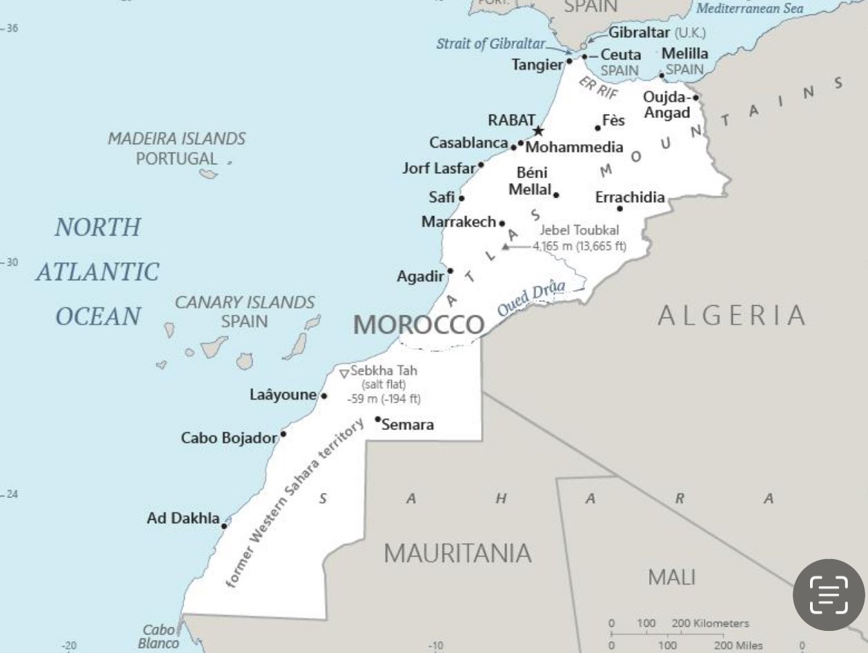 cia map marokko 2024