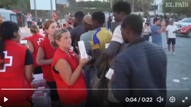 Video: Rode Kruis helpt migranten Ceuta